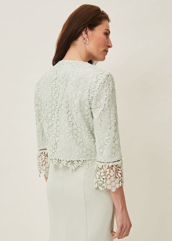 Phase Eight Georgia Lace Jackets Green USA | 2106378-IJ